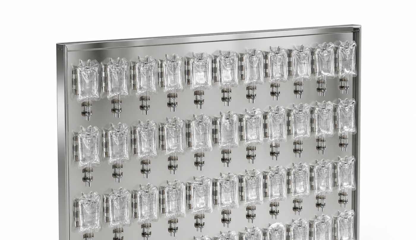 Support structure for single-use bioprocess equipment
